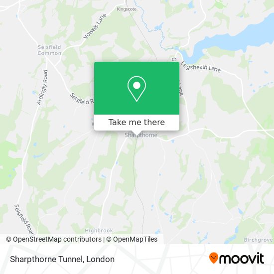 Sharpthorne Tunnel map