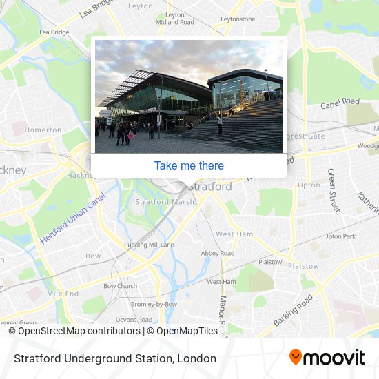 Stratford Underground Station map