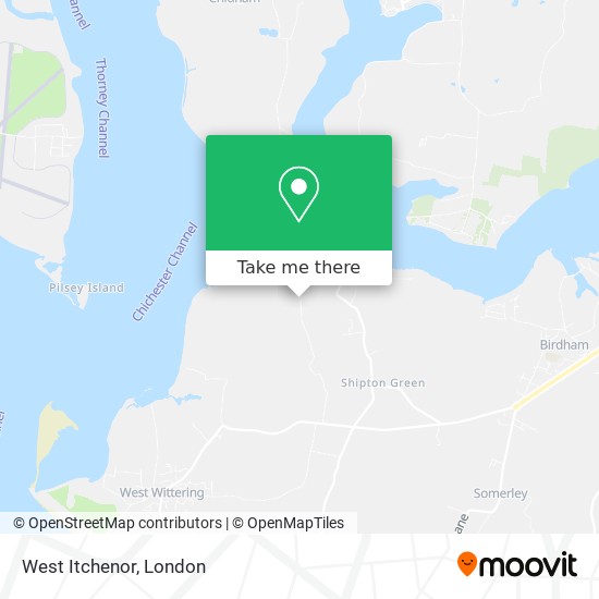 West Itchenor map