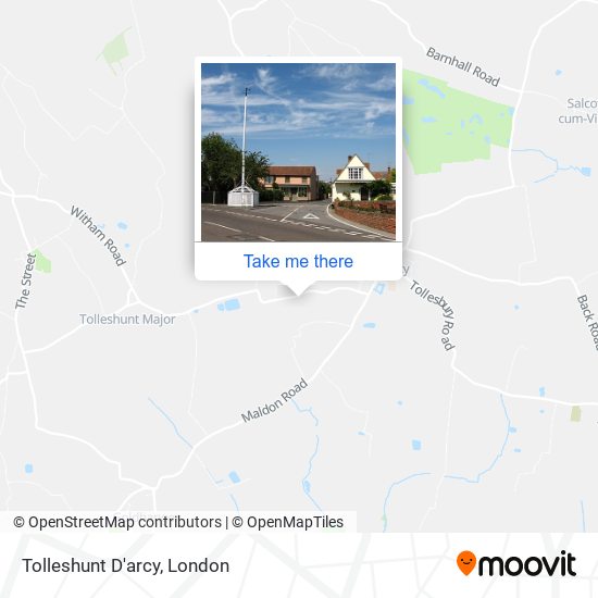 Tolleshunt D'arcy map