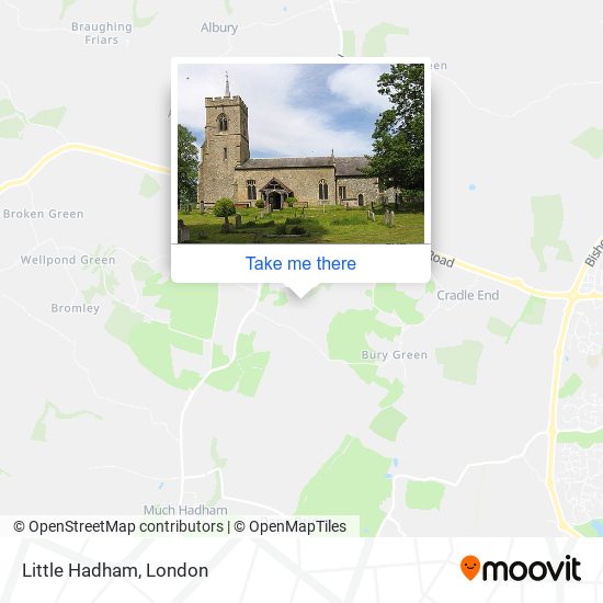 Little Hadham map