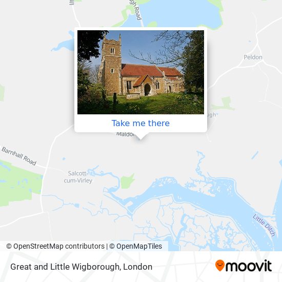 Great and Little Wigborough map