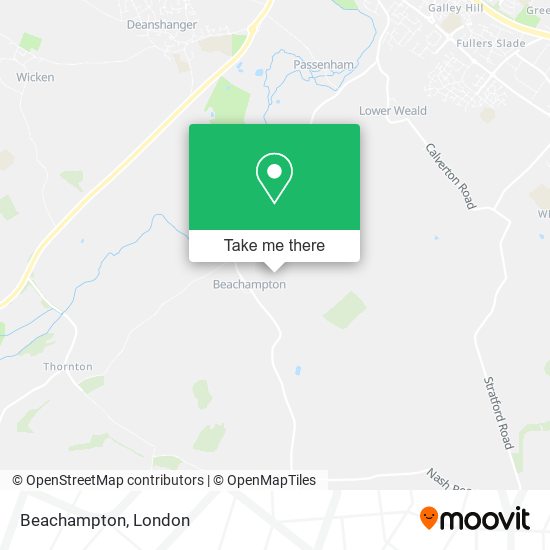 Beachampton map