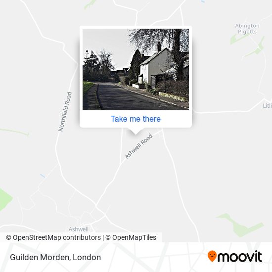 Guilden Morden map
