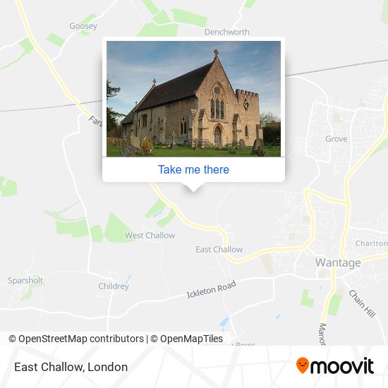 East Challow map
