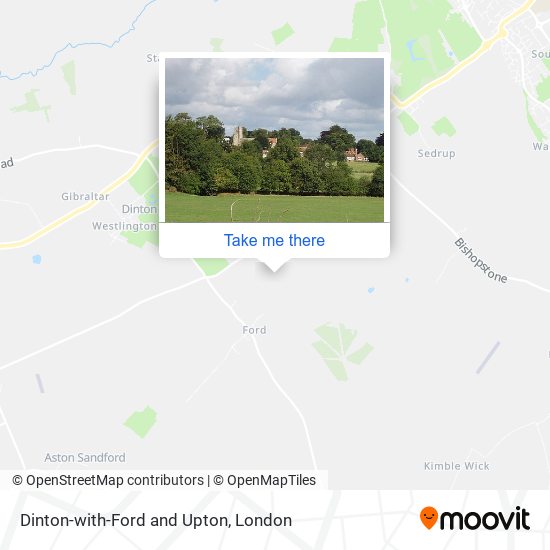 Dinton-with-Ford and Upton map