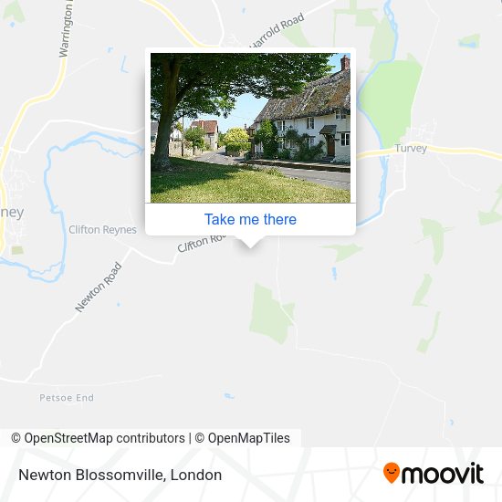 Newton Blossomville map