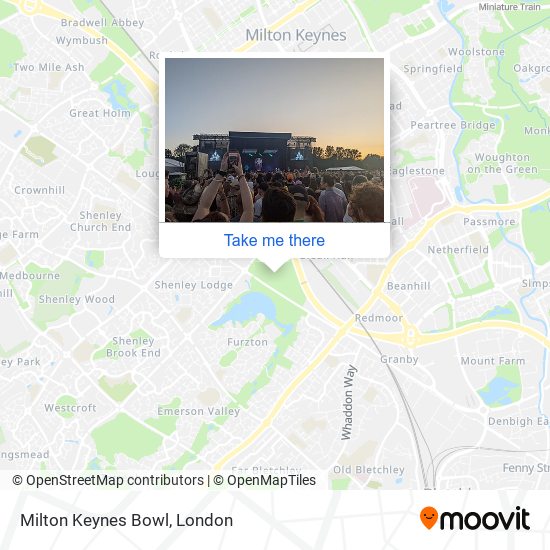 Milton Keynes Bowl map