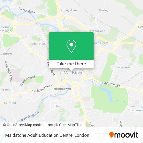 Maidstone Adult Education Centre map