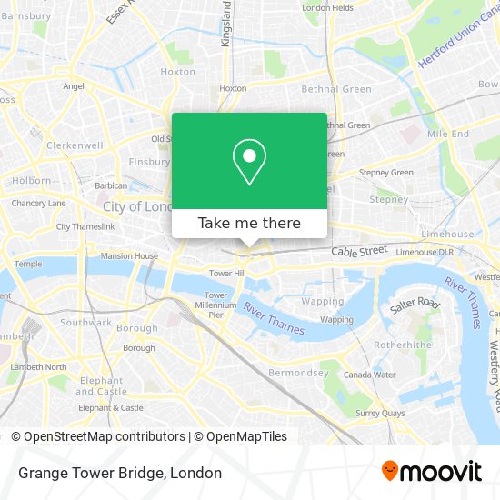 Grange Tower Bridge map
