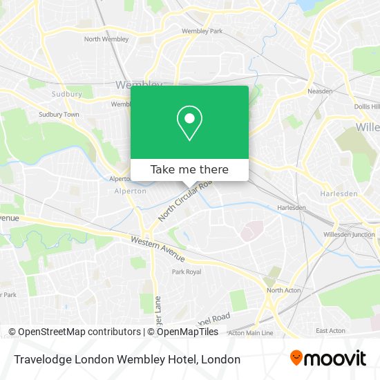 Travelodge London Wembley Hotel map