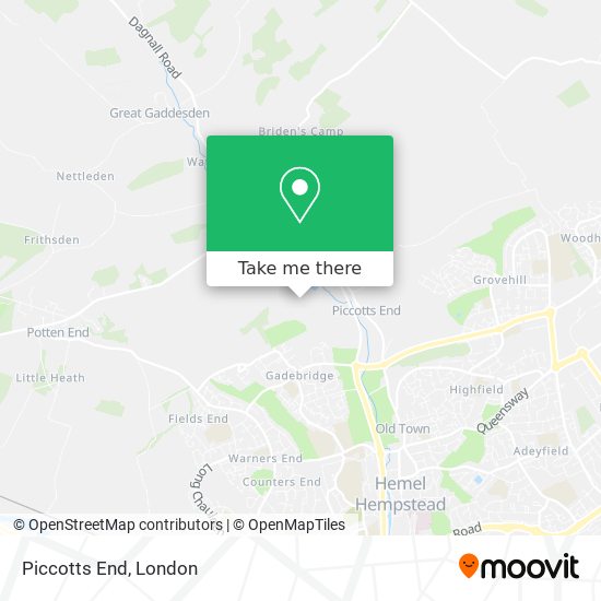 Piccotts End map