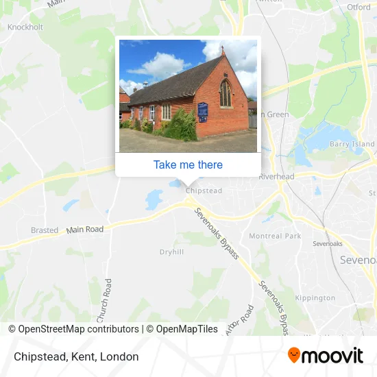 Chipstead, Kent map