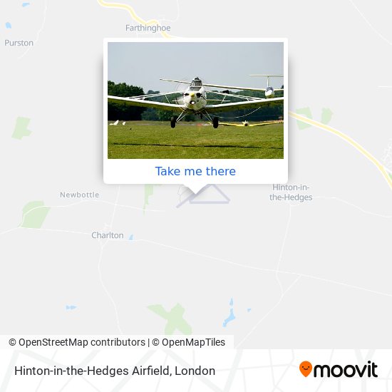 Hinton-in-the-Hedges Airfield map