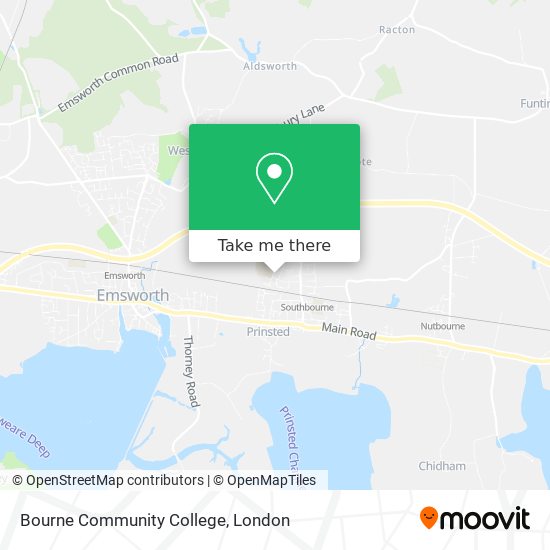 Bourne Community College map