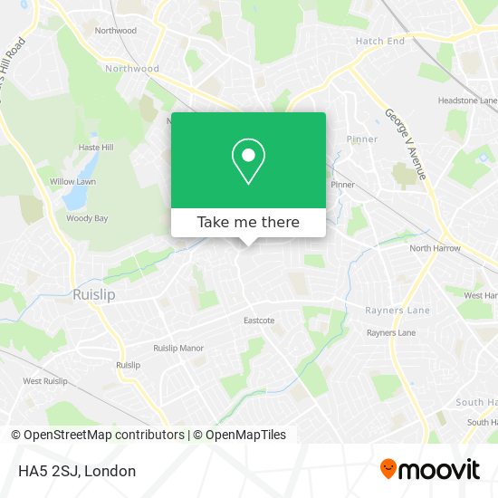 HA5 2SJ map