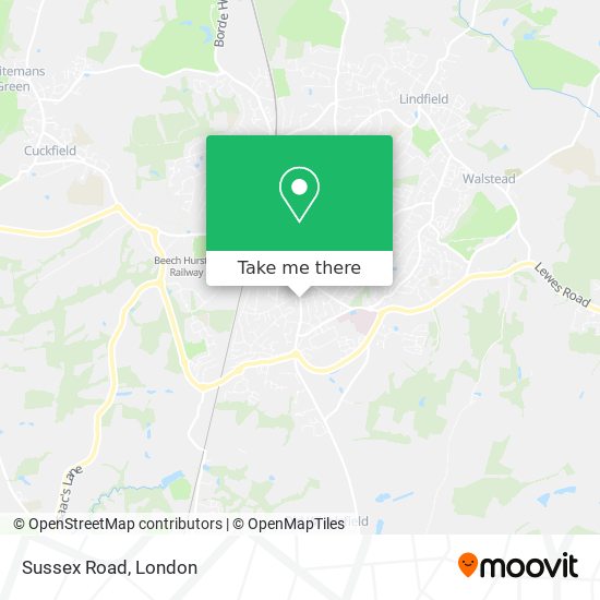 Sussex Road map
