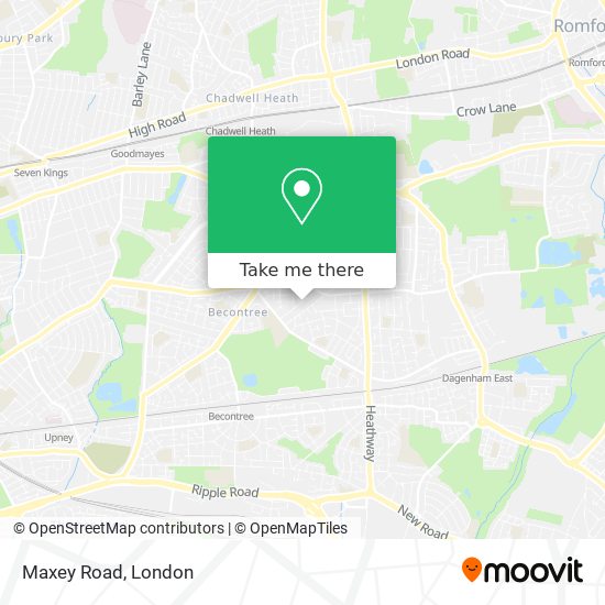 Maxey Road map