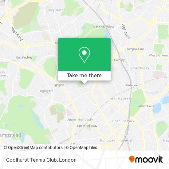 Coolhurst Tennis Club map