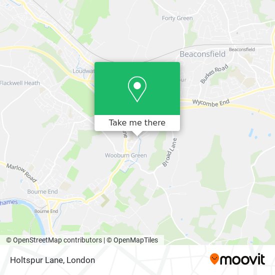 Holtspur Lane map