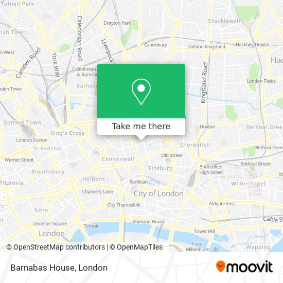 Barnabas House map