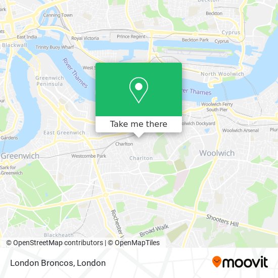 London Broncos map
