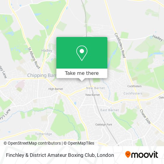 Finchley & District Amateur Boxing Club map