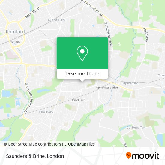 Saunders & Brine map