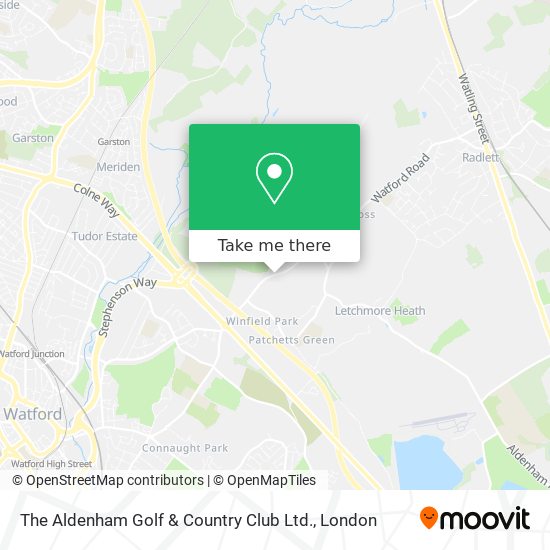 The Aldenham Golf & Country Club Ltd. map