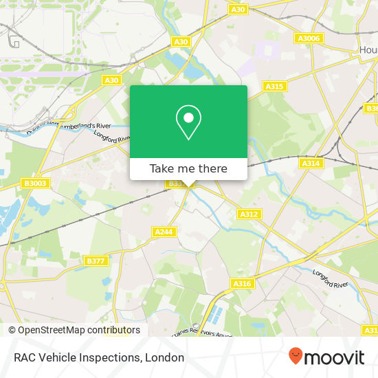RAC Vehicle Inspections map