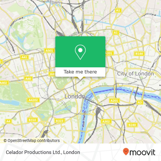 Celador Productions Ltd. map