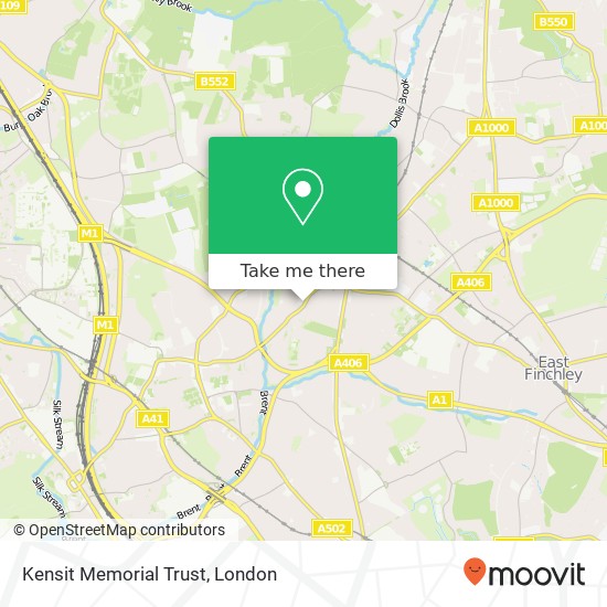 Kensit Memorial Trust map