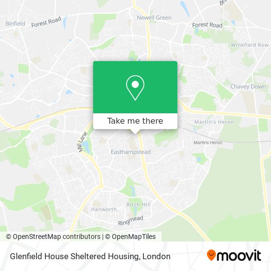 Glenfield House Sheltered Housing map