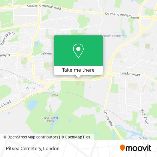 Pitsea Cemetery map