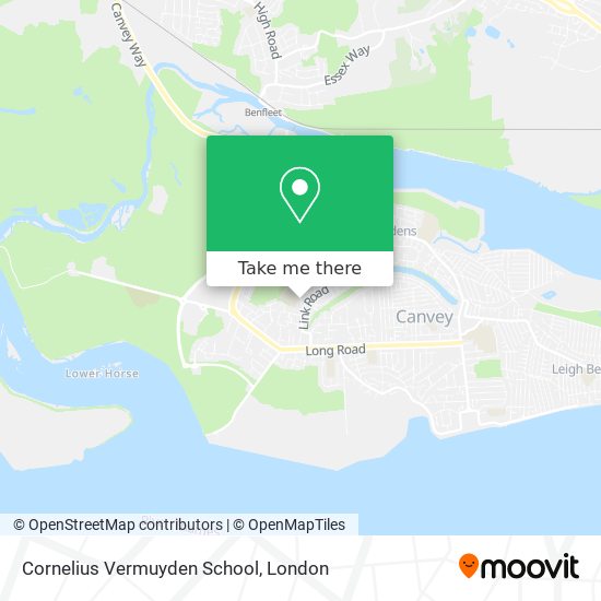 Cornelius Vermuyden School map