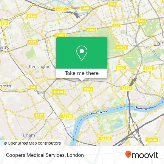 Coopers Medical Services map