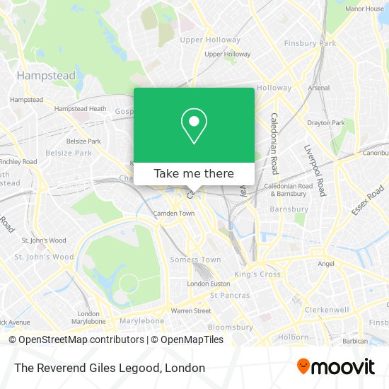 The Reverend Giles Legood map