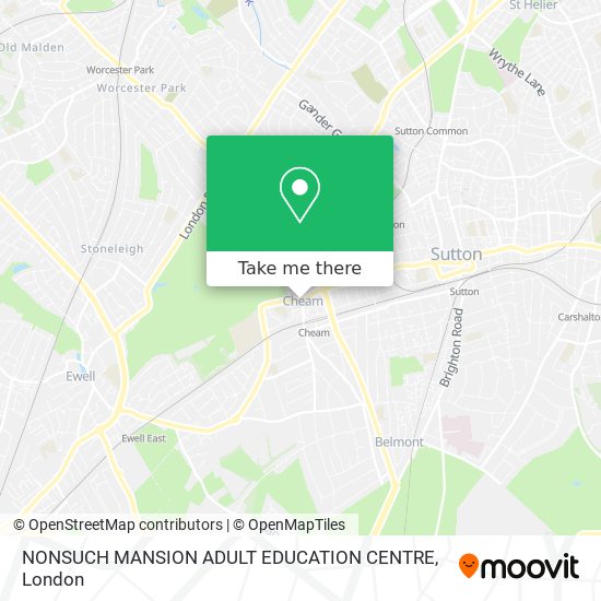 NONSUCH MANSION ADULT EDUCATION CENTRE map