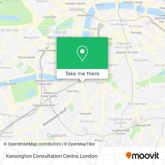 Kensington Consultation Centre map
