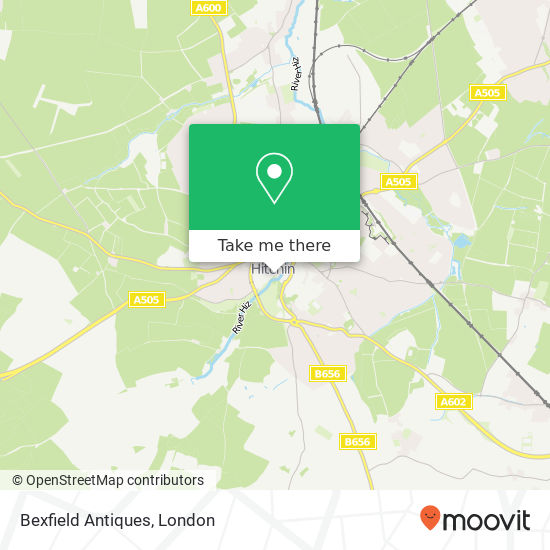 Bexfield Antiques map