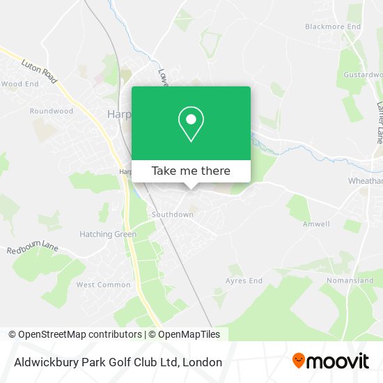 Aldwickbury Park Golf Club Ltd map