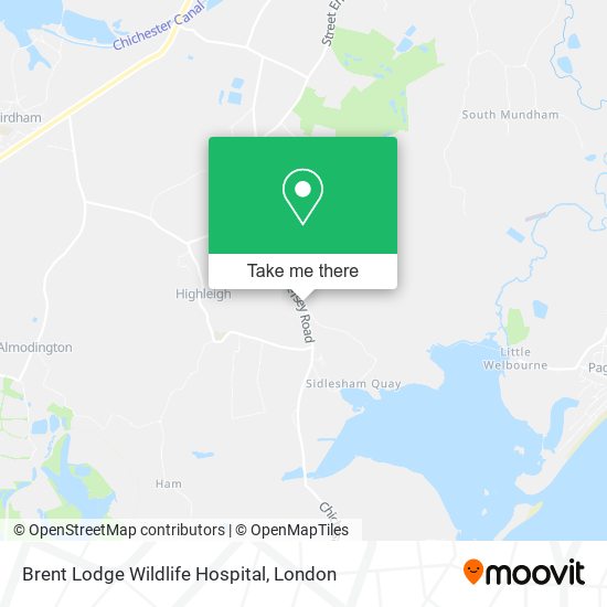Brent Lodge Wildlife Hospital map