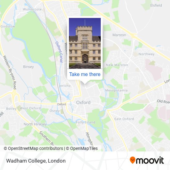 Wadham College map