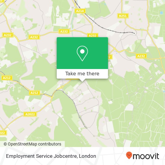 Employment Service Jobcentre map