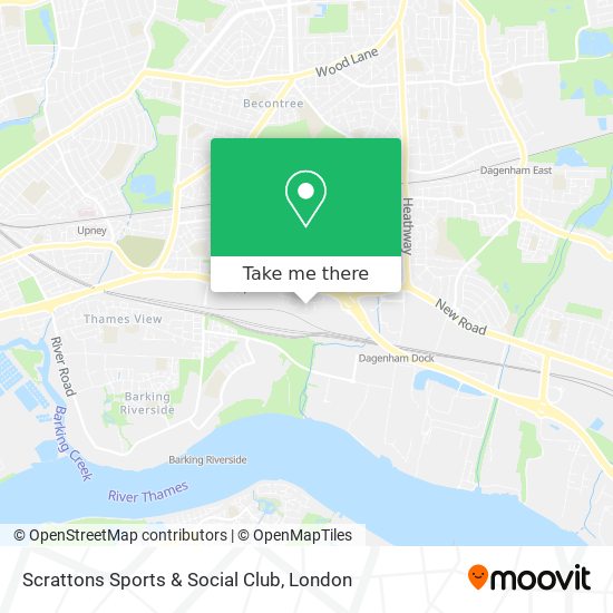 Scrattons Sports & Social Club map