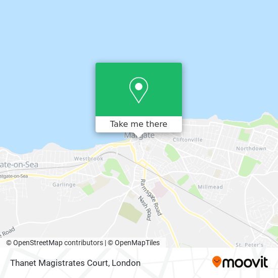 Thanet Magistrates Court map