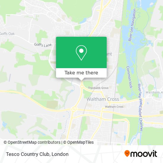 Tesco Country Club map