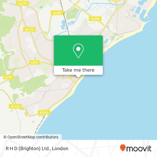 R H D (Brighton) Ltd. map