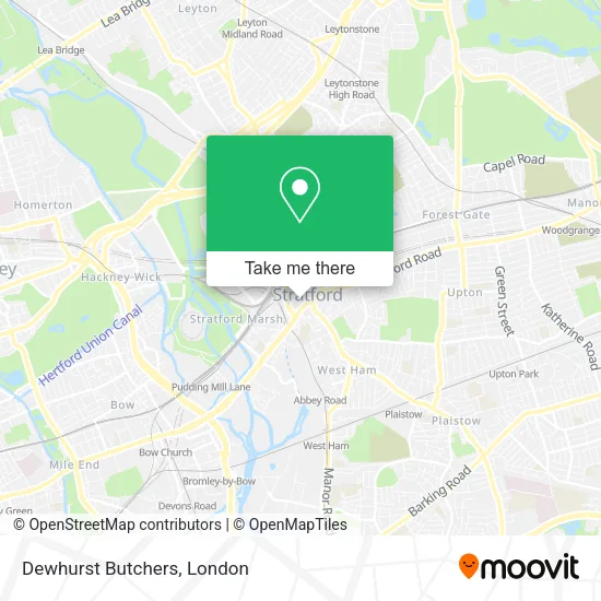 Dewhurst Butchers map