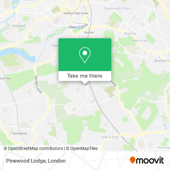 Pinewood Lodge map